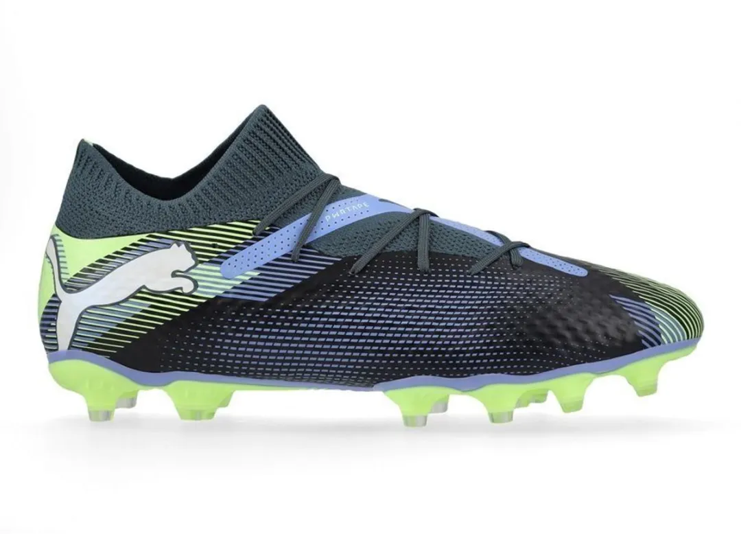 PUMA Future 7 Pro FG Voetbalschoenen 43 - Gray Skies/White/Fizzy Apple