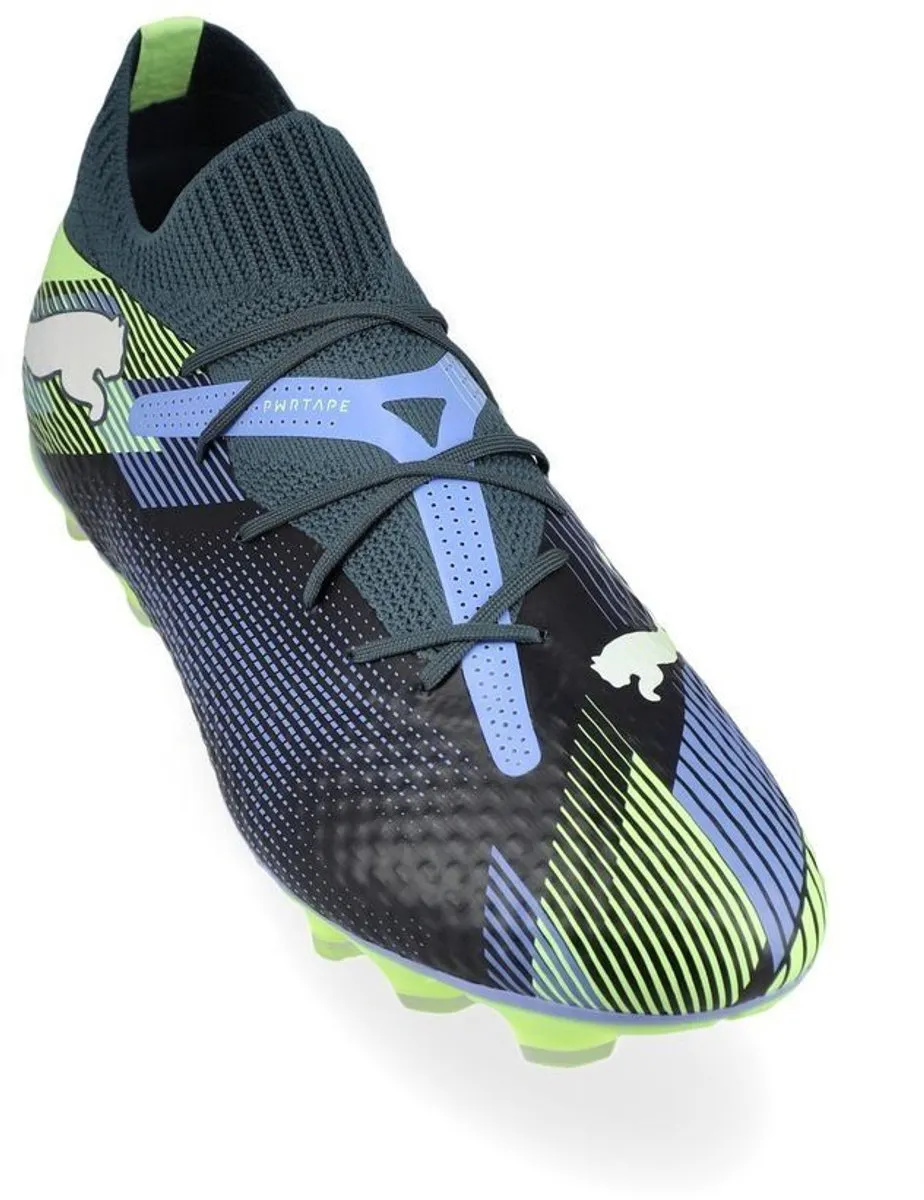 PUMA Future 7 Pro FG Voetbalschoenen 43 - Gray Skies/White/Fizzy Apple