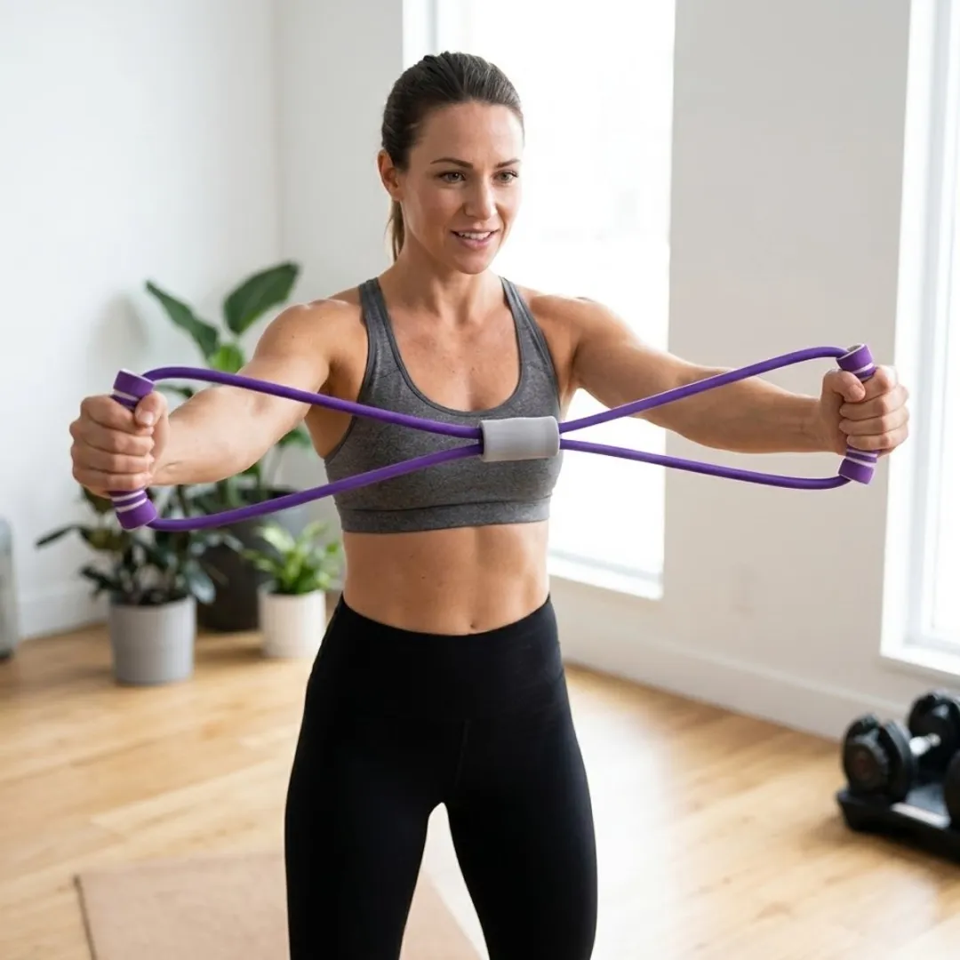 NUVEX Paars 8-vorm Weerstandsband 20LB - Fitness Trainer