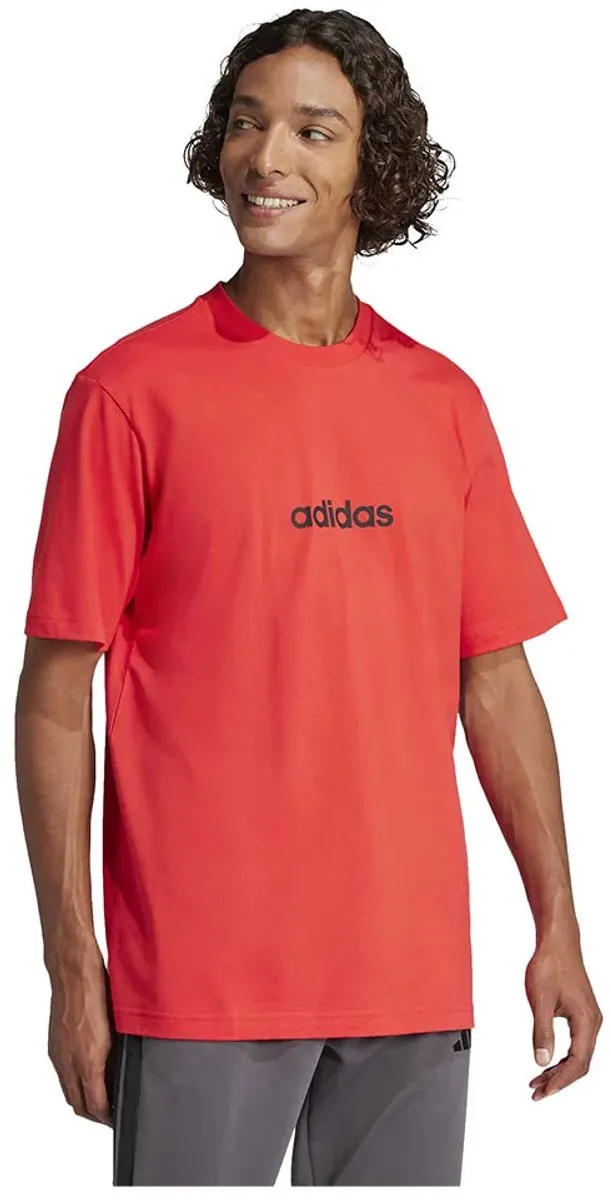 adidas M LIN SJ Heren T-shirt - Rood - XL