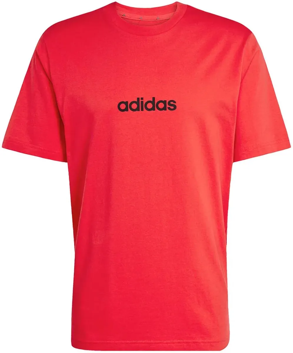 adidas M LIN SJ Heren T-shirt - Rood - XL