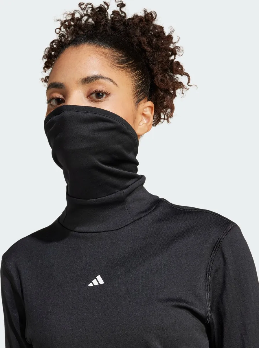 adidas Performance TECHFIT COLD.RDY Funnel Neck Longsleeve - Zwart