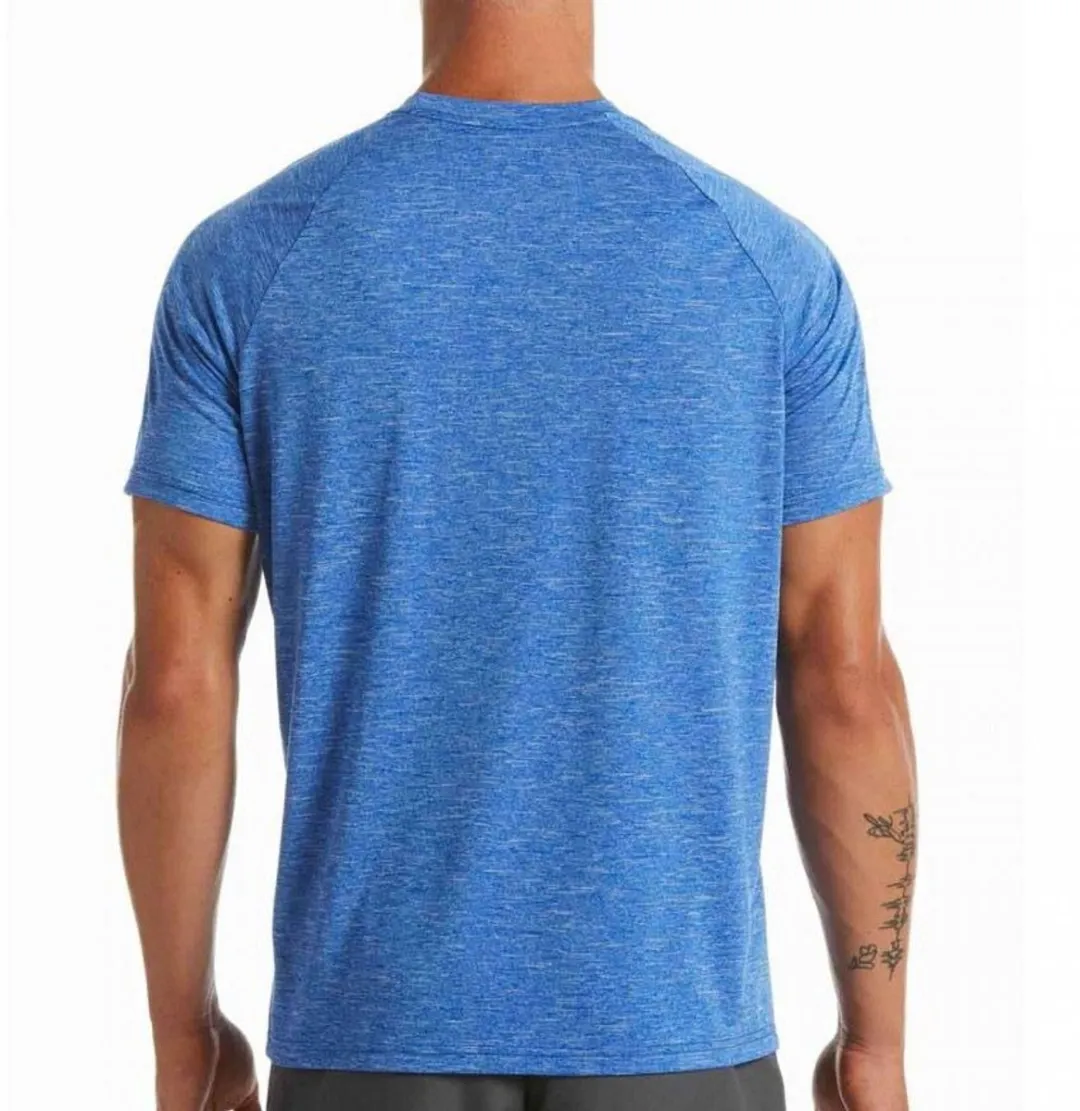 Nike Heathered SS Hydroguard Surfshirt - Zwart - Maat S