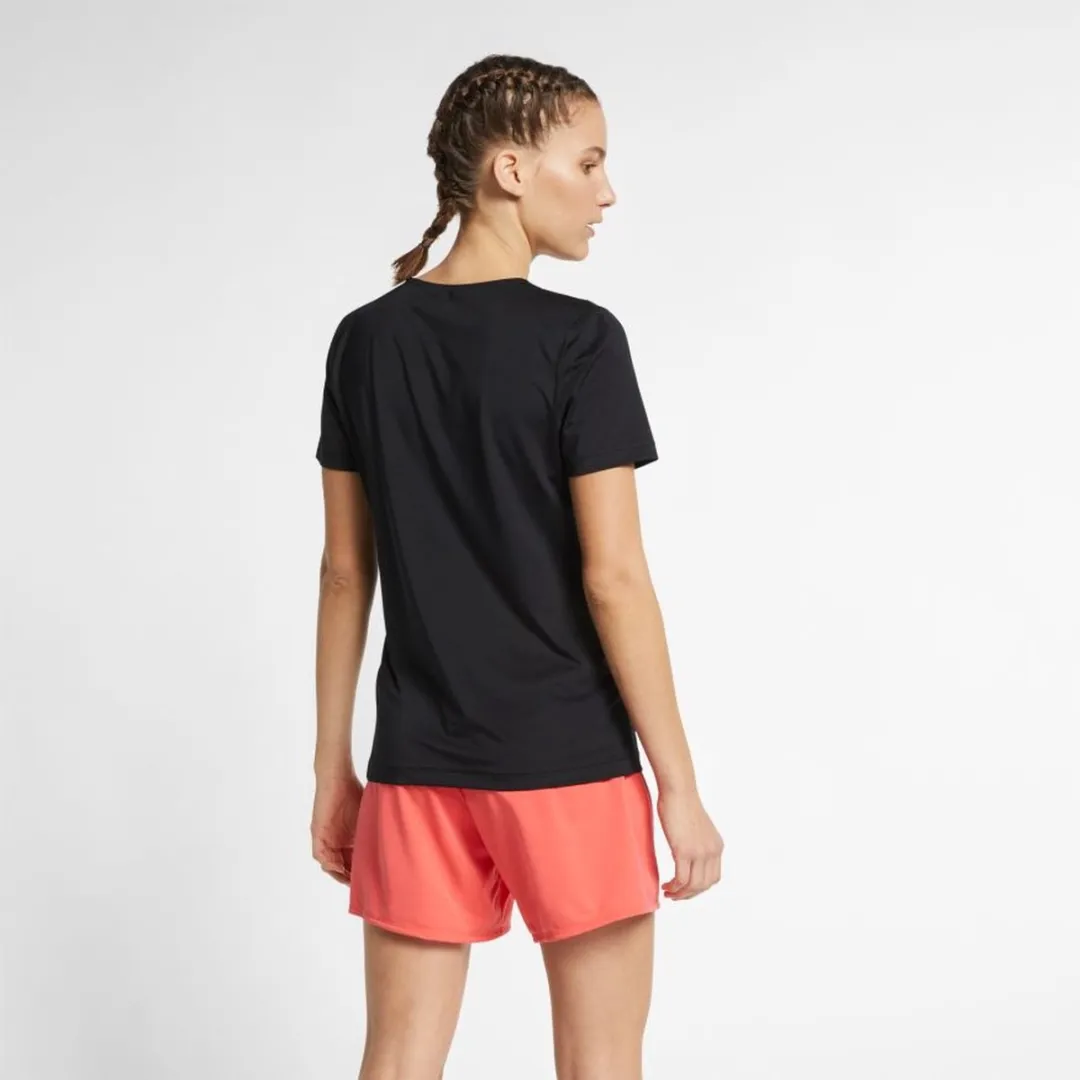 Nike Pro Sportshirt Dames L - AO9951-010 - Zwart/Wit - afbeelding 6 van 6