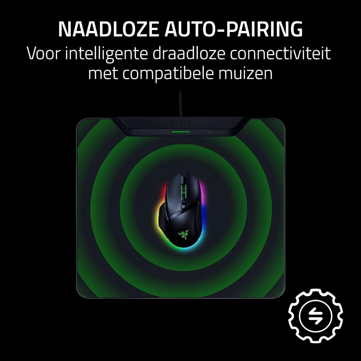 Razer HyperFlux V2 Gaming Muismat - Draadloos Oplaadsysteem Zwart - afbeelding 6 van 6