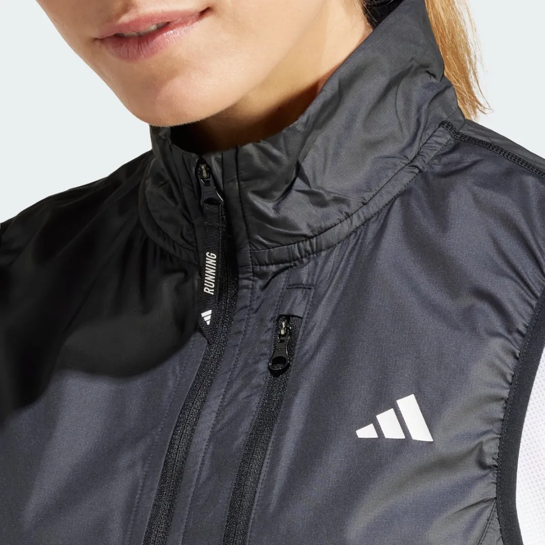 adidas Performance Own the Run Bodywarmer IK7446 - Zwart - XXS