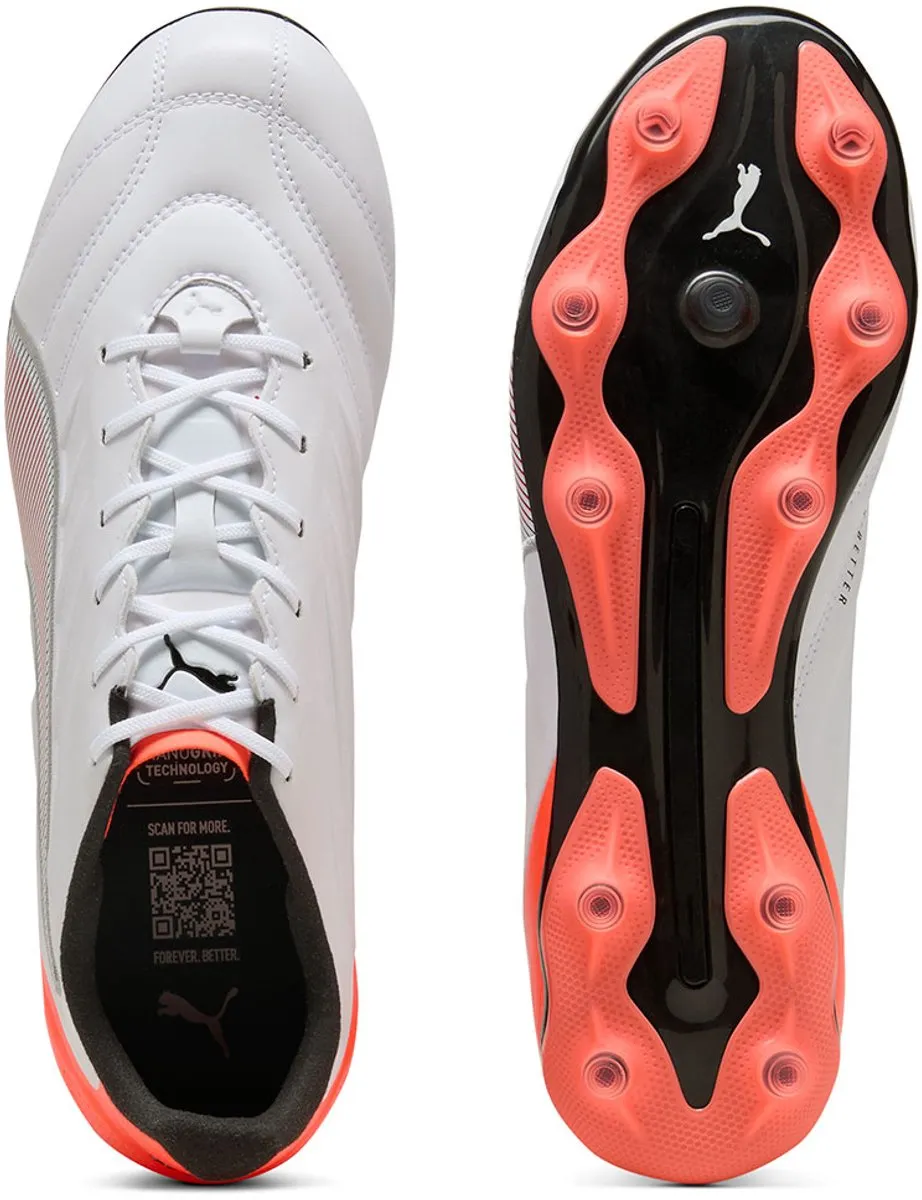 PUMA King Pro FG/AG Voetbalschoenen 44.5 - Wit