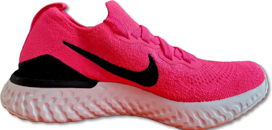 Nike Epic React Flyknit 2 Hardloopschoenen Dames - 35.5 Roze/Zwart