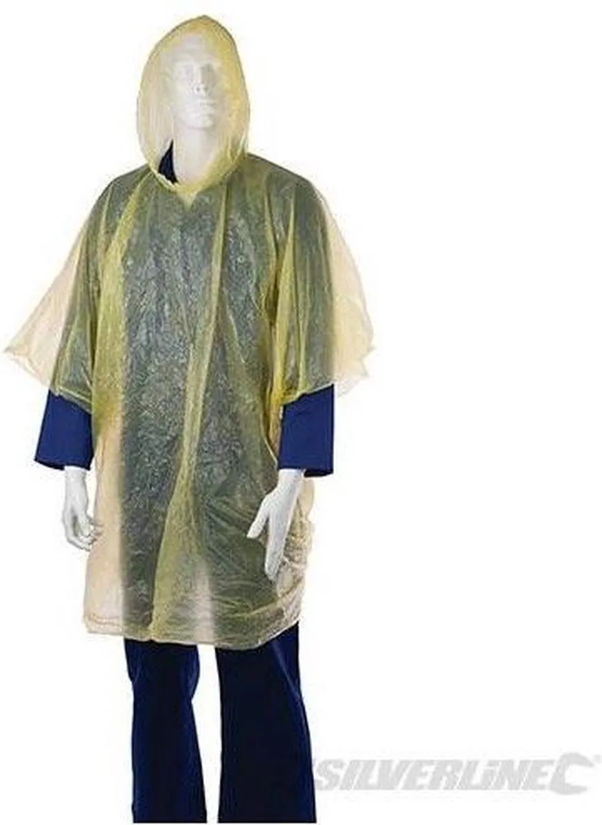Silverline Waterdichte Poncho - Geel