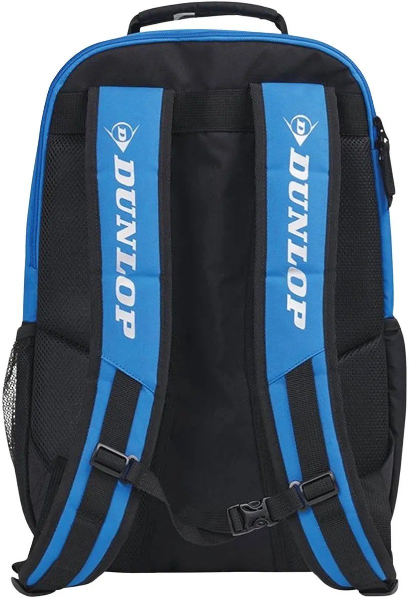 Dunlop D TAC FX Club Tennis Rugtas - 1 Racketvak - Zwart/Blauw