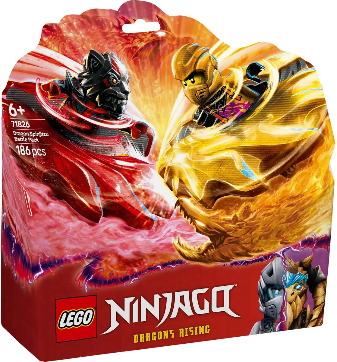 LEGO Ninjago Spinjitzu Drakenstrijdpakket 71826 - 186 Stukken