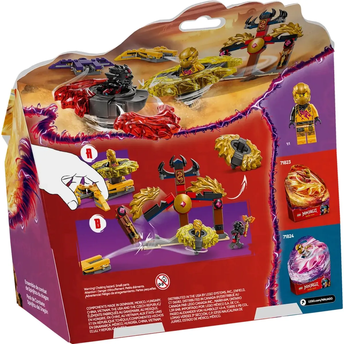 LEGO Ninjago Spinjitzu Drakenstrijdpakket 71826 - 186 Stukken