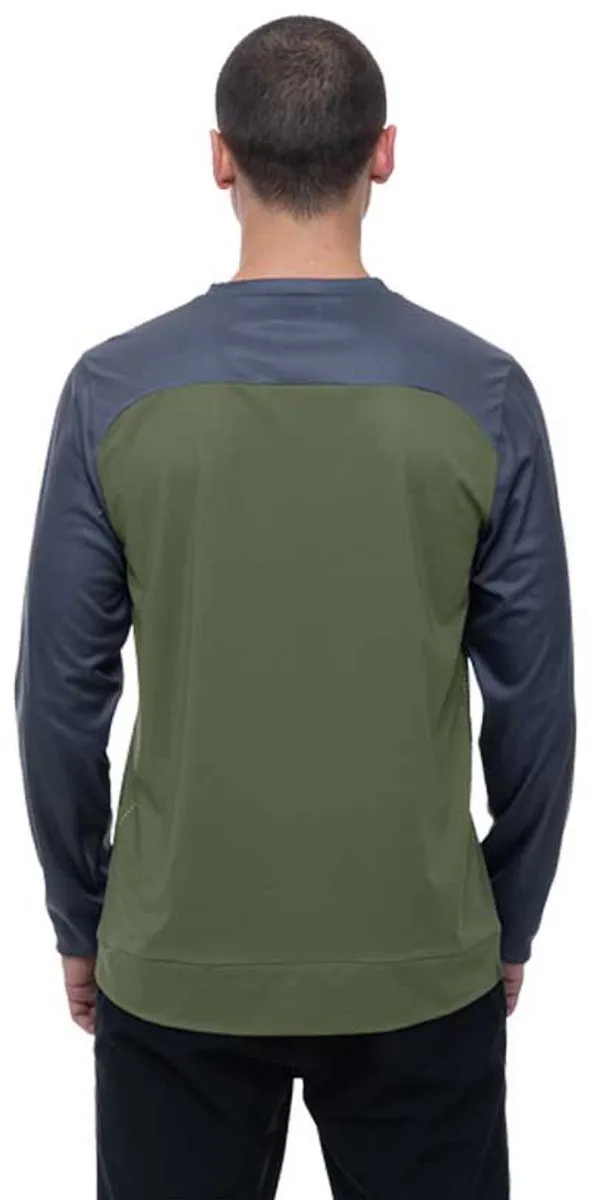 Cube Atx Tm Langarm Enduro Trui - L - Olive/Grijs