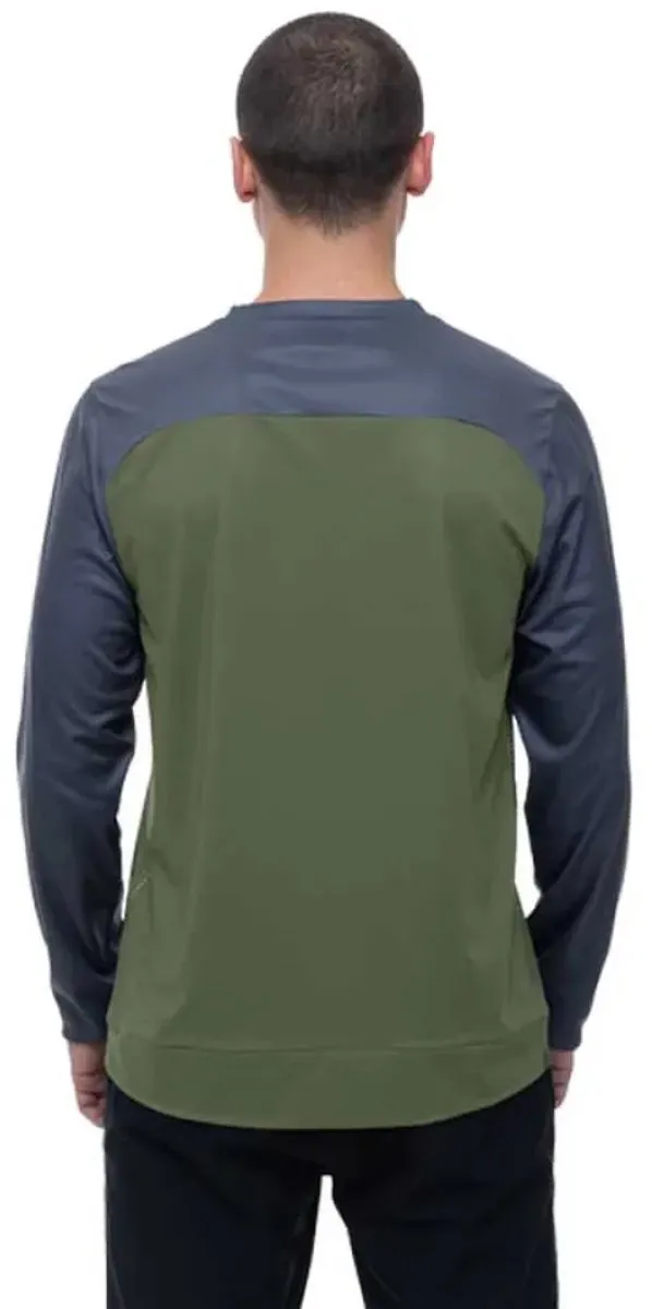 Cube Atx Tm Langarm Enduro Trui - L - Olive/Grijs