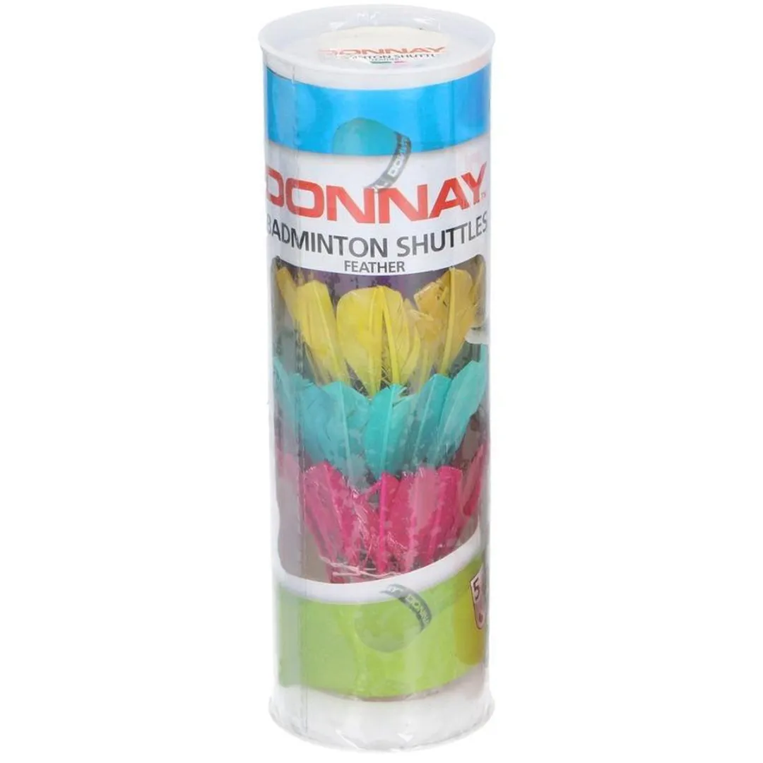Eddy Toys Badminton Shuttles - 5 Stuks - Gekleurd