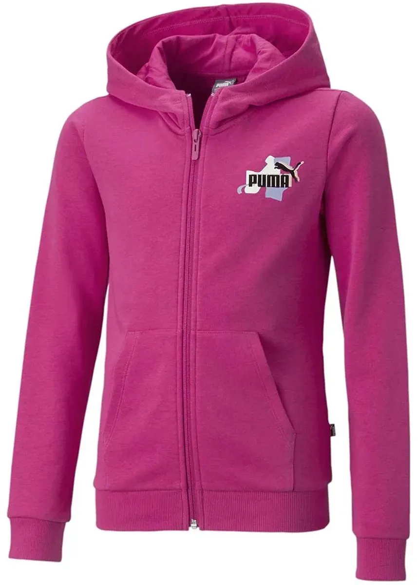 PUMA Ess+ Street Art Full Sweatshirt - 4-5 jaar - Orchid Shadow