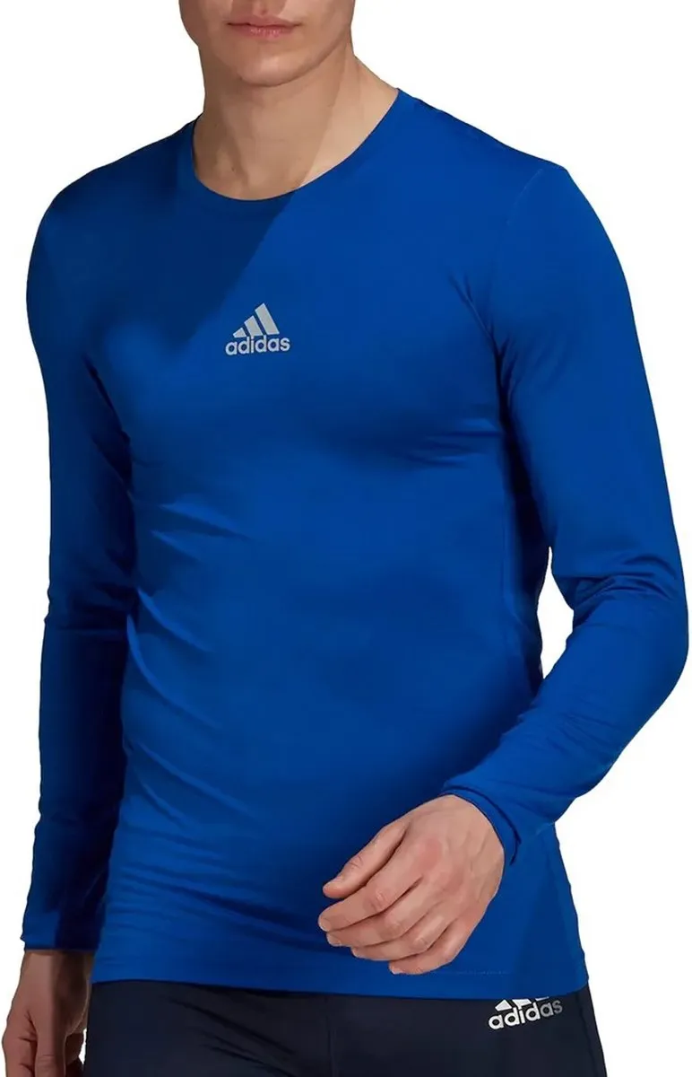 adidas Techfit Compression Longsleeve Sportshirt GU7335 - XL - Blauw