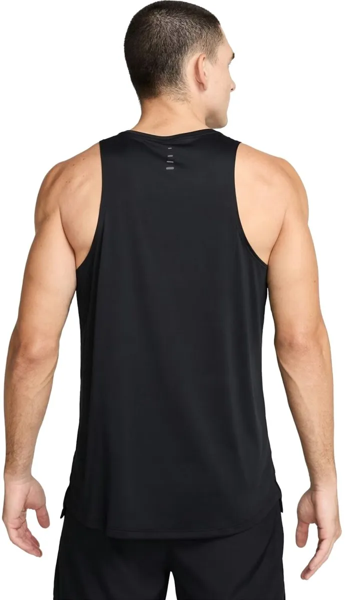 Nike Stride Dri-FIT Heren T-shirt HV5210-010 - M - Zwart-multicolour