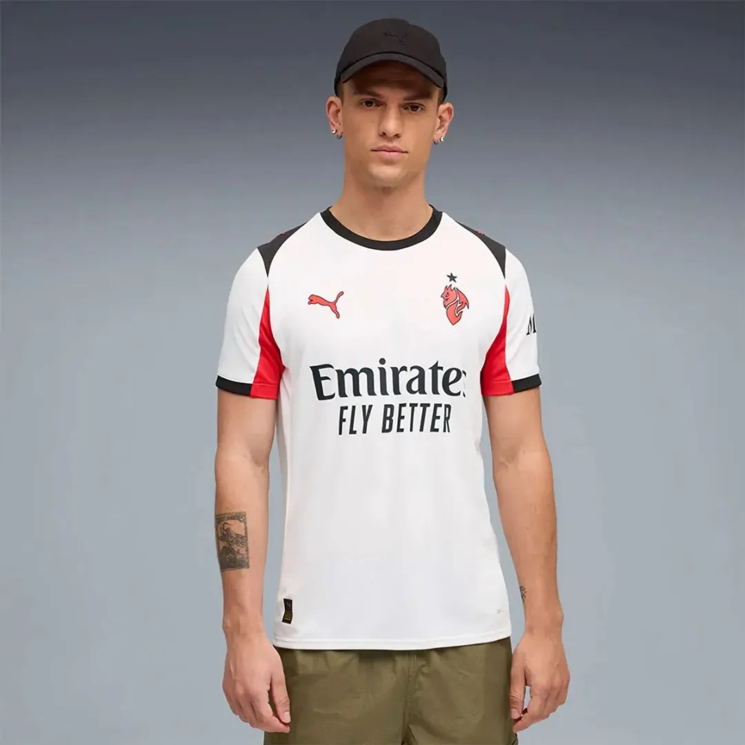 PUMA AC Milan 25/26 Replica T-shirt Wit XS