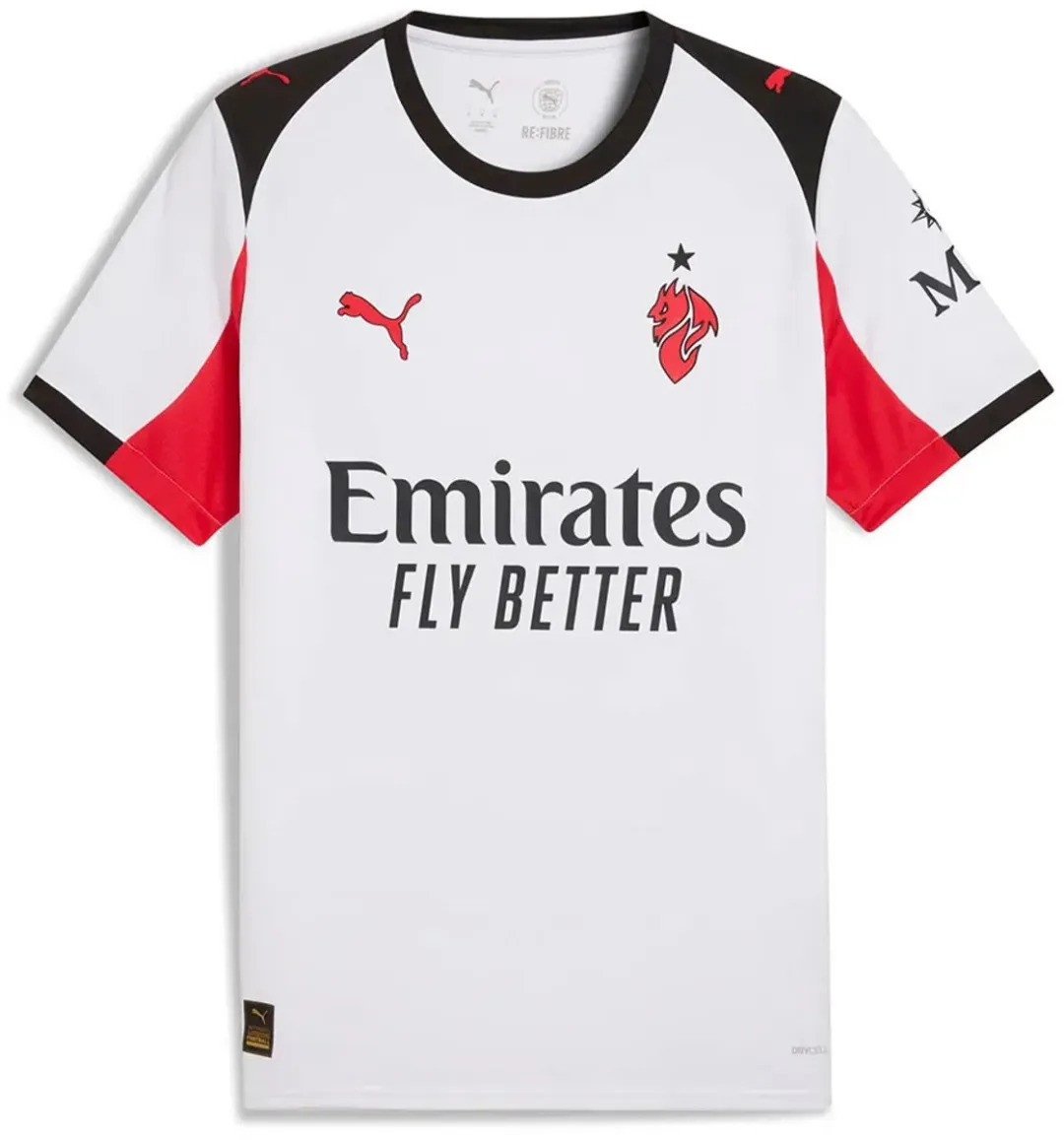 PUMA AC Milan 25/26 Replica T-shirt Wit XS