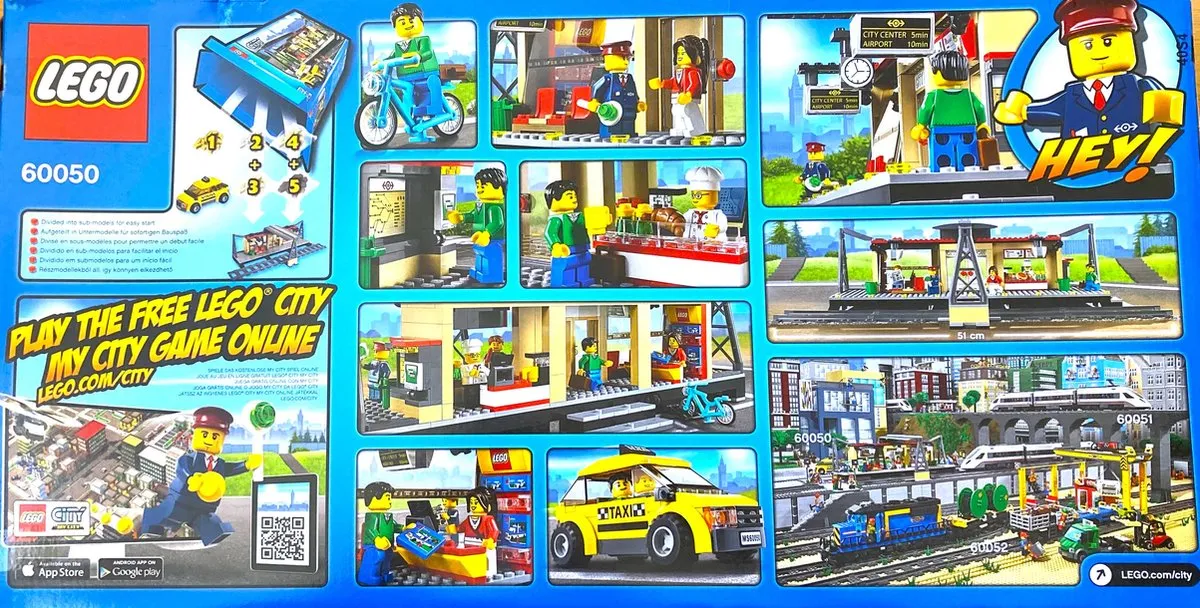 LEGO City Treinstation 60050 - 423 Stukken - 5 Minifiguren