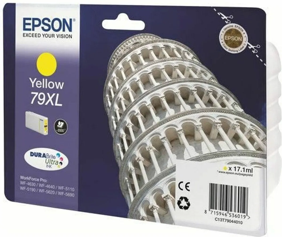 Epson 79XL Geel Inktcartridge - 2000 pagina's