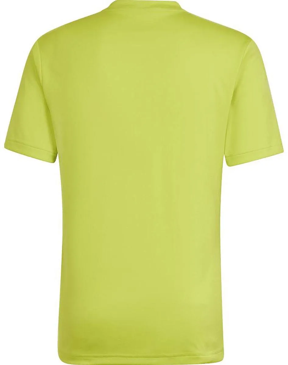 Adidas Entrada 22 Shirt Heren - Fluogeel/Lichtgrijs S