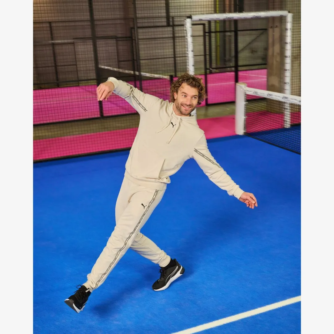 PUMA ESS Tape Heren Joggingbroek - L - Beige