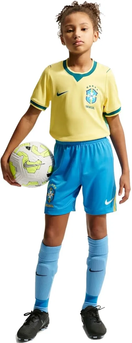 Nike Brasilie Kinder Wedstrijdshort 158/164 - Blauw