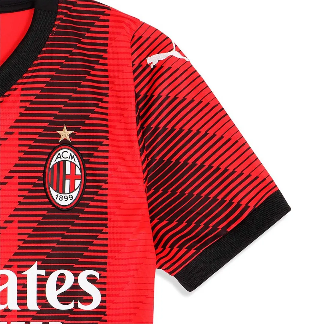 PUMA AC Milan Sportshirt - Maat L - Rood/Zwart