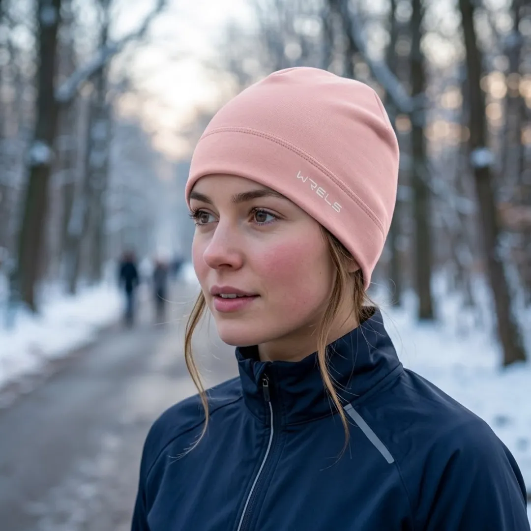 NuveX Roze Hardloopmuts Fleece - 62/68cm