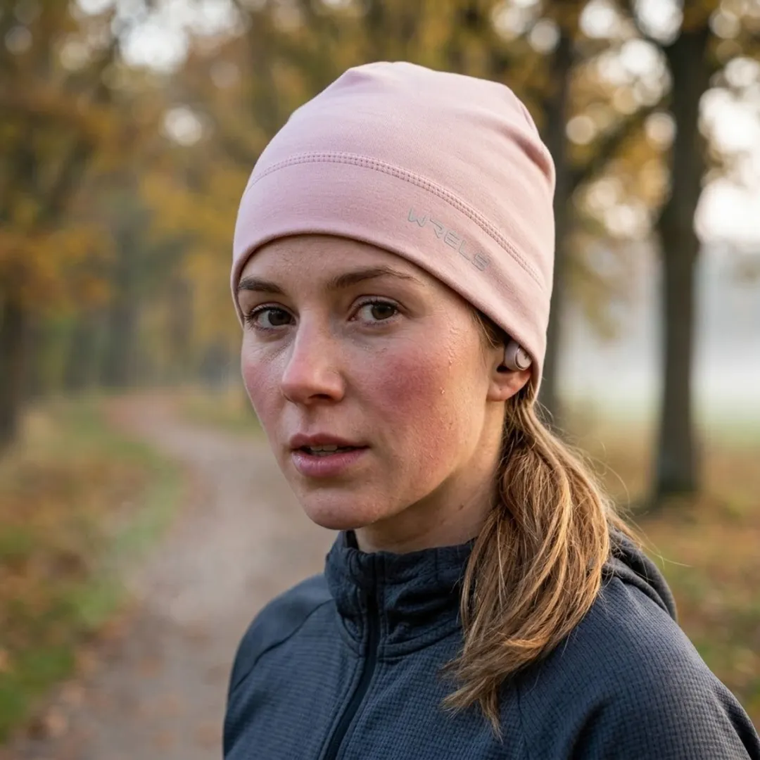 NuveX Roze Hardloopmuts Fleece - 62/68cm