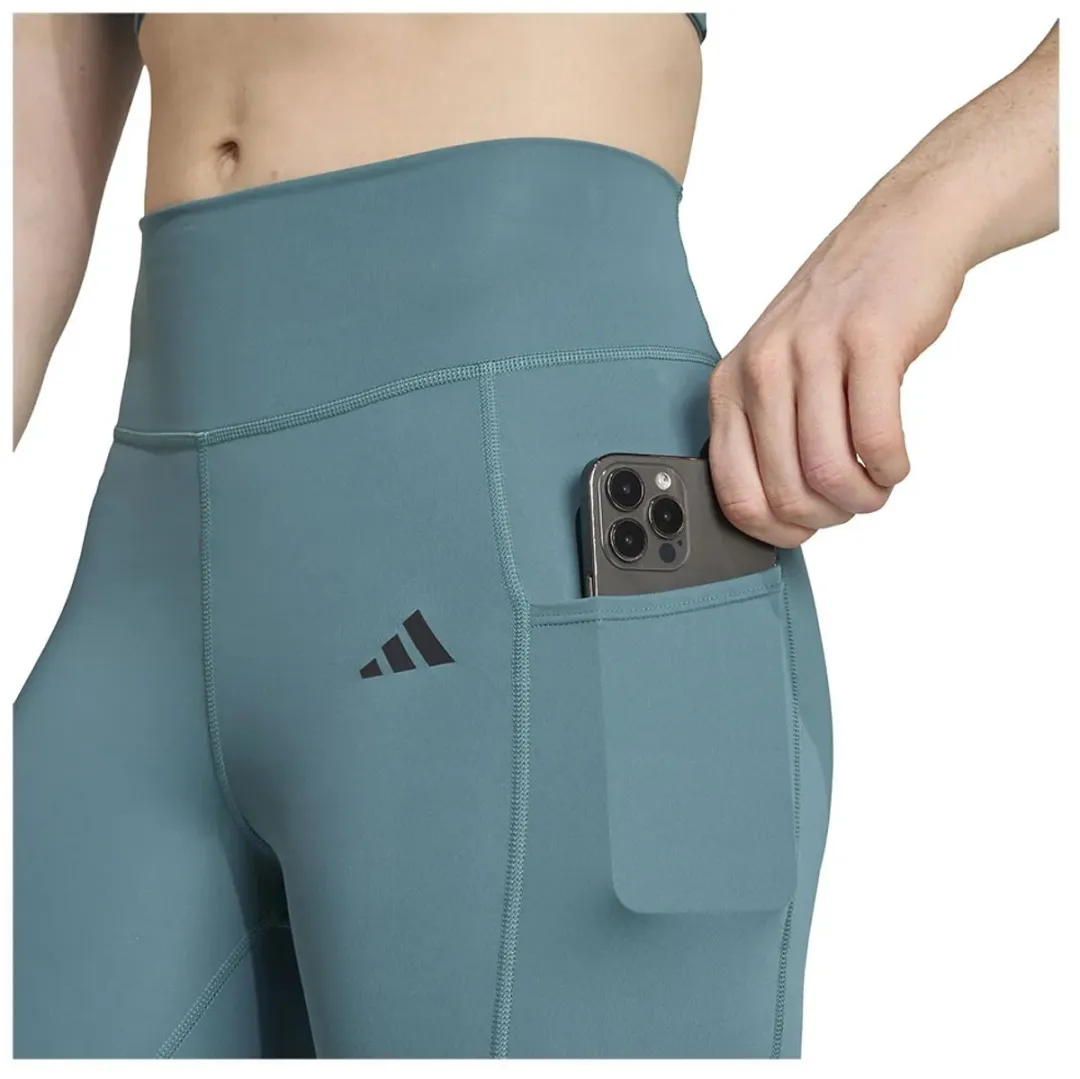 Adidas Optime 3 Stripes Leggings - Grijs Teal S