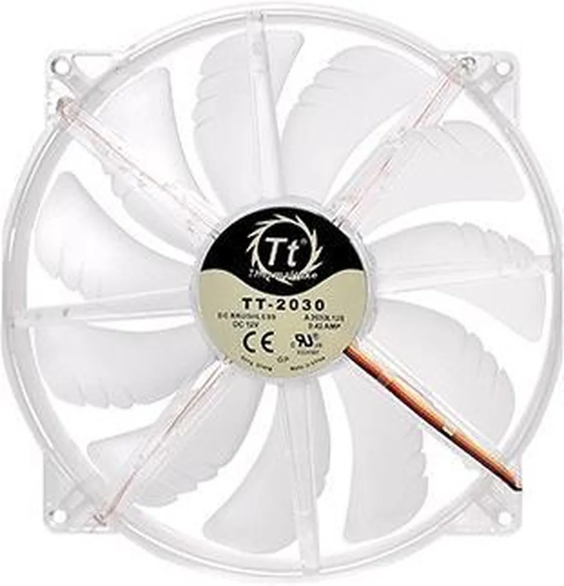 Thermaltake Pure 20 LED Ventilator 20cm - Transparant