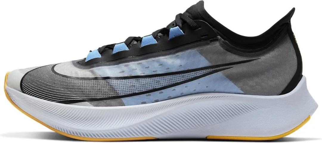Nike Zoom Fly 3 Hardloopschoenen - Maat 41 - Wit/Blauw/Geel