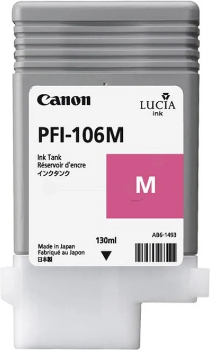 Canon PFI-106M Inktcartridge Magenta 130ml