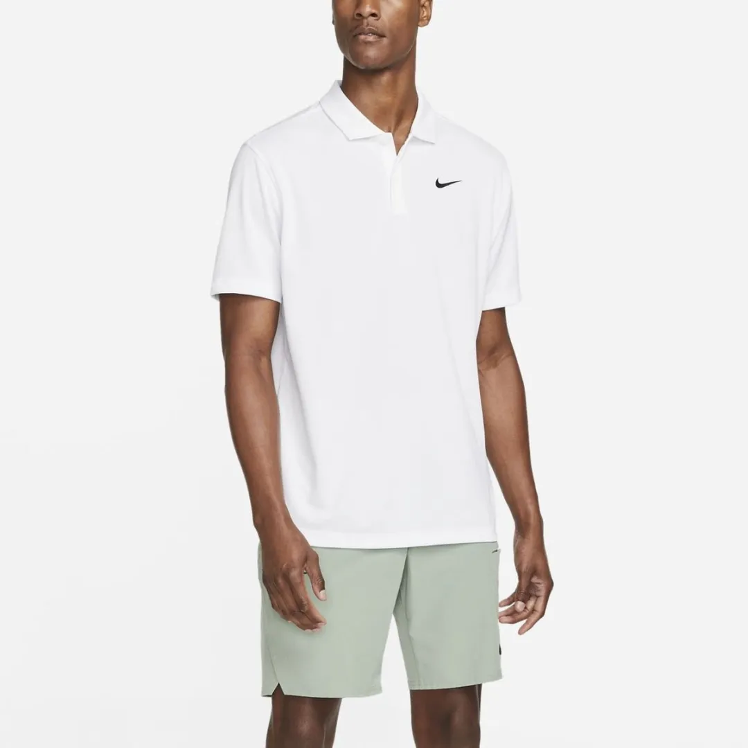 Nike Court Dri-FIT Polo Heren XL - Wit/Zwart