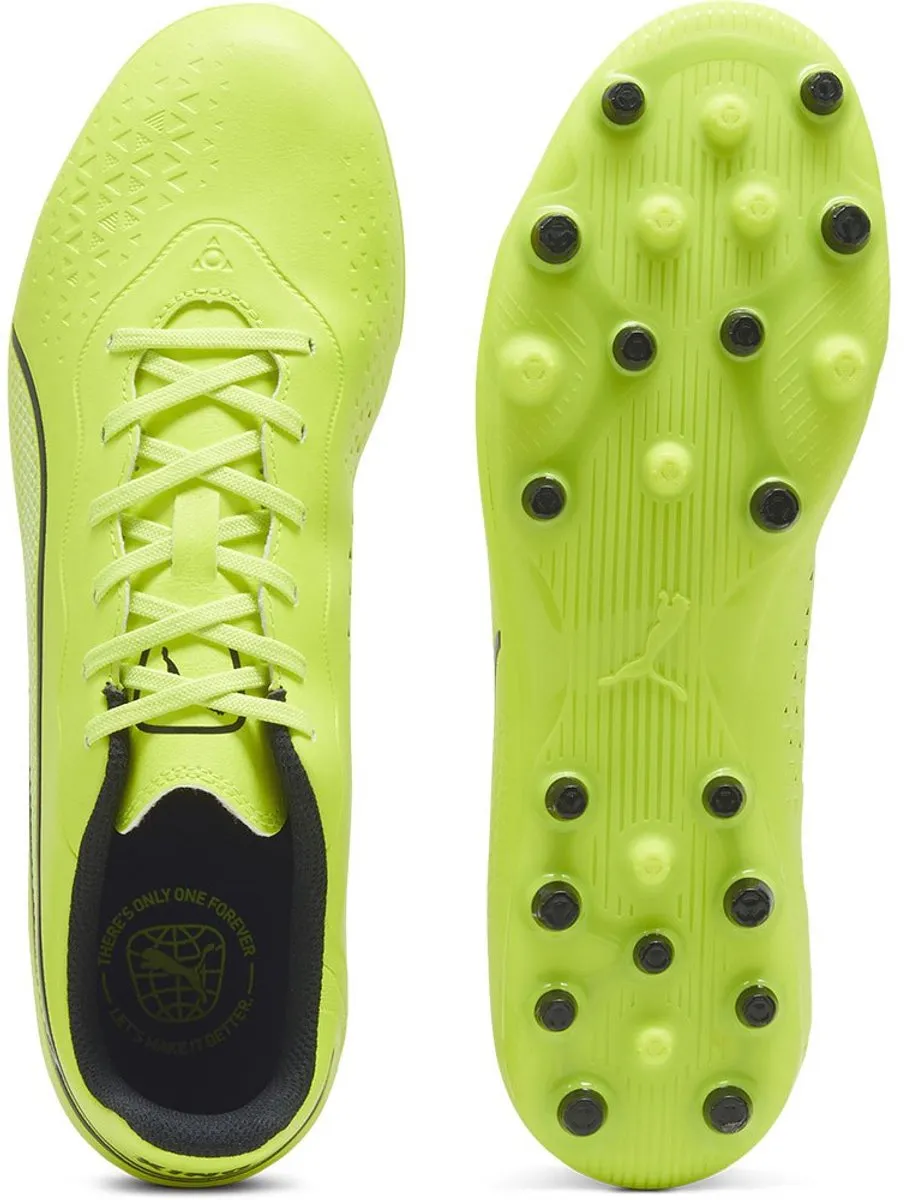 PUMA King Match Mg Voetbalschoenen - 44.5 - Electric Lime/Black