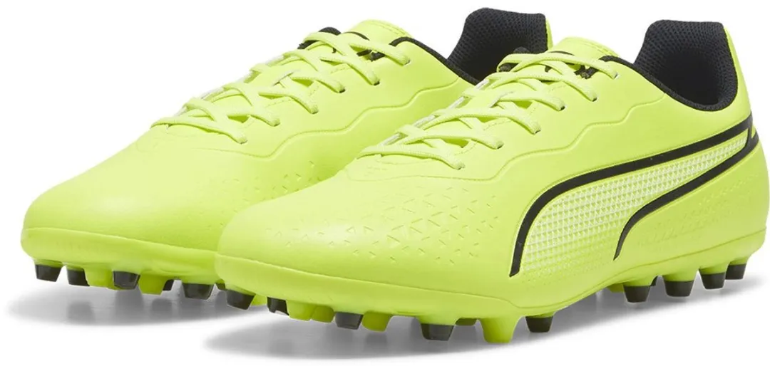 PUMA King Match Mg Voetbalschoenen - 44.5 - Electric Lime/Black
