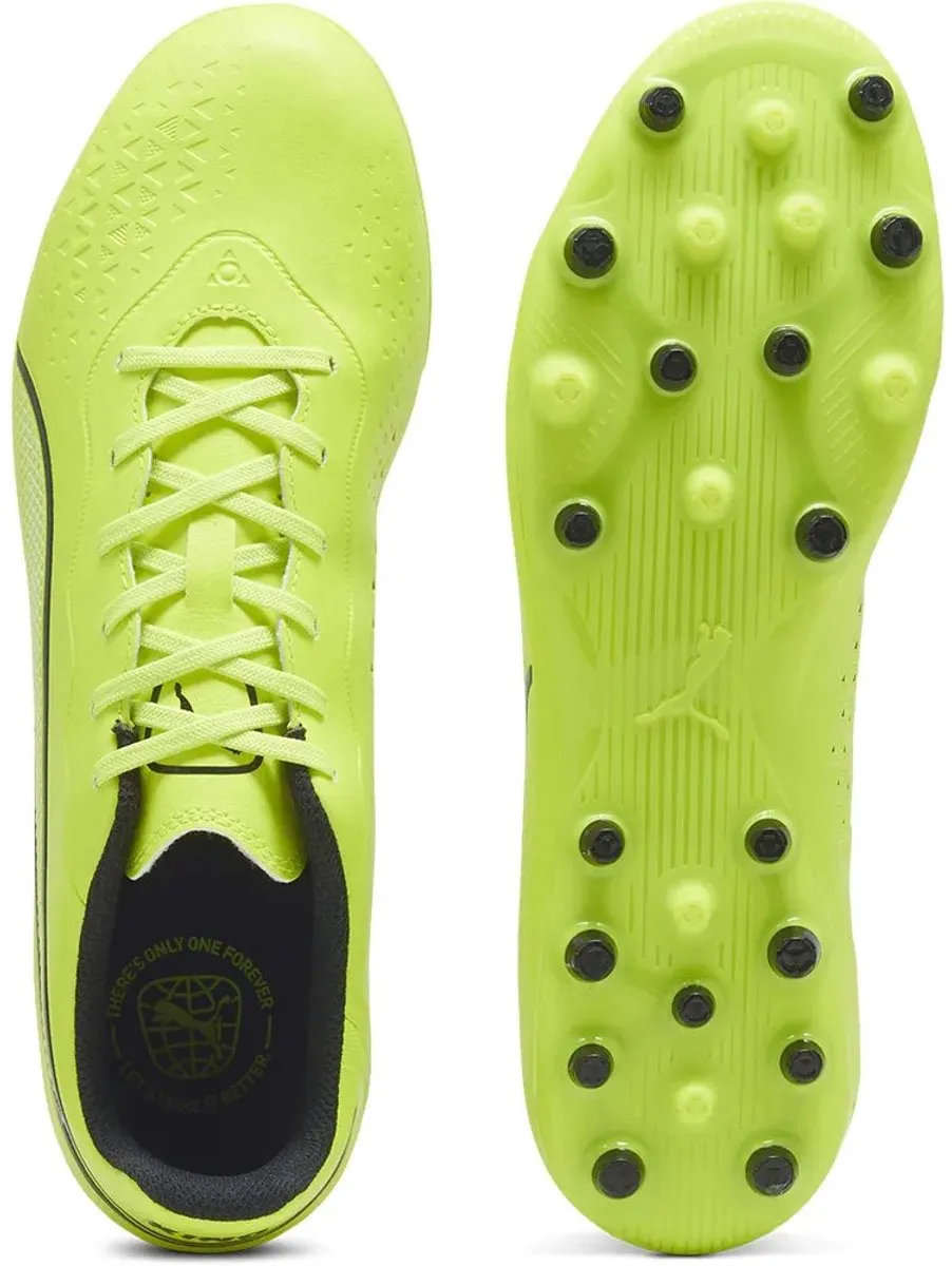 PUMA King Match Mg Voetbalschoenen - 44.5 - Electric Lime/Black