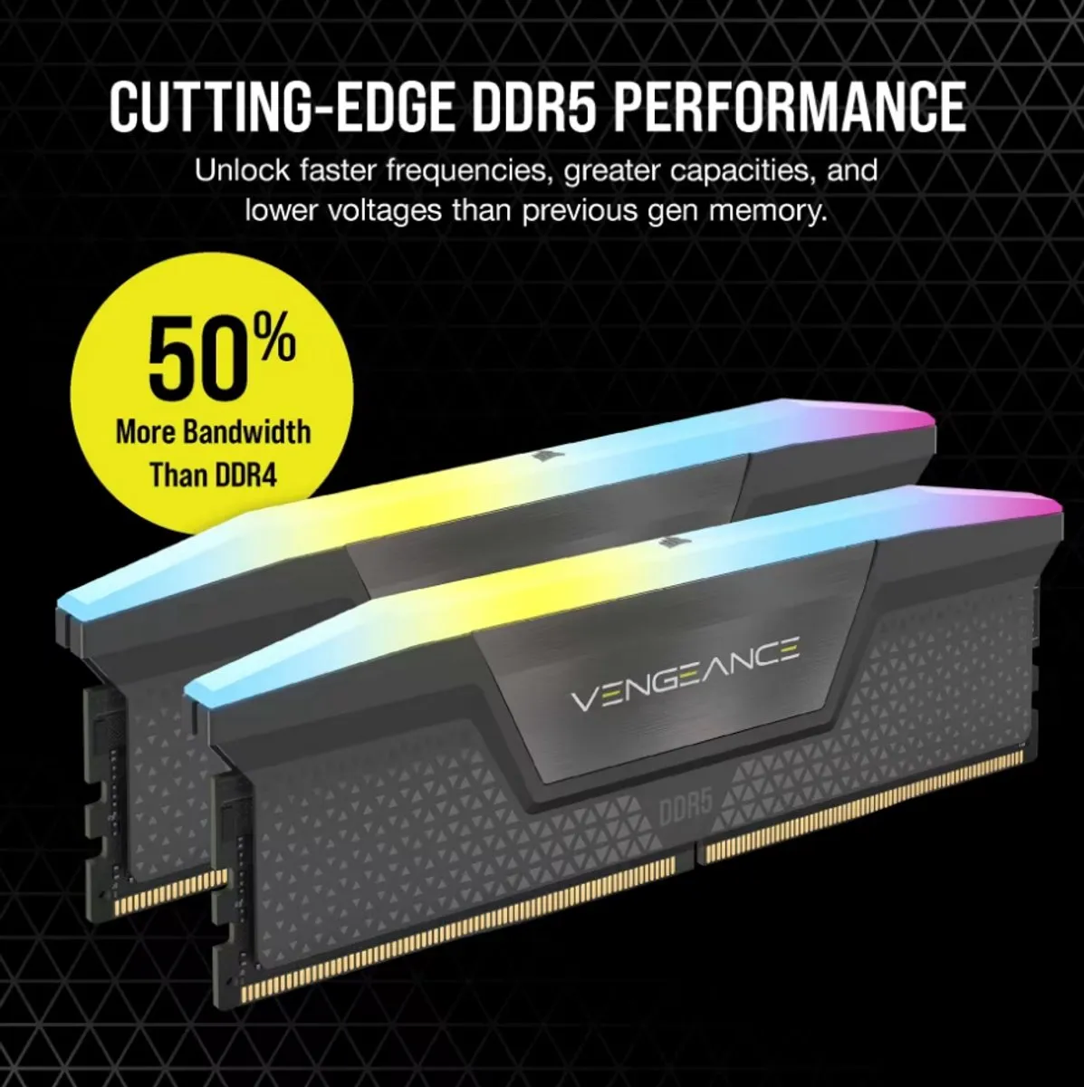 Corsair Vengeance RGB CMH32GX5M2B6000Z38 DDR5 32GB 5600MT/s