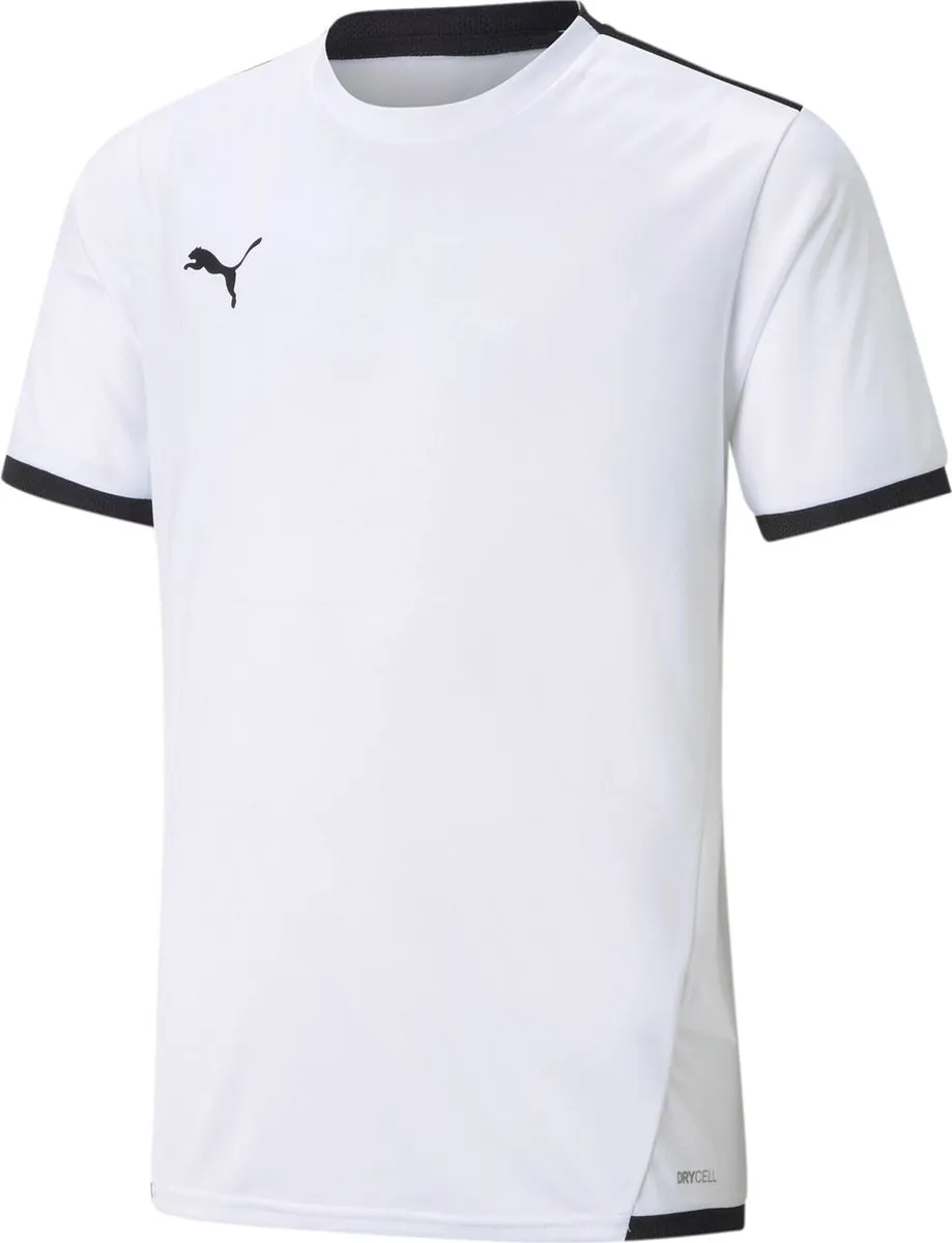 PUMA TeamLIGA Sportshirt 152 - Groen/Wit - afbeelding 6 van 6