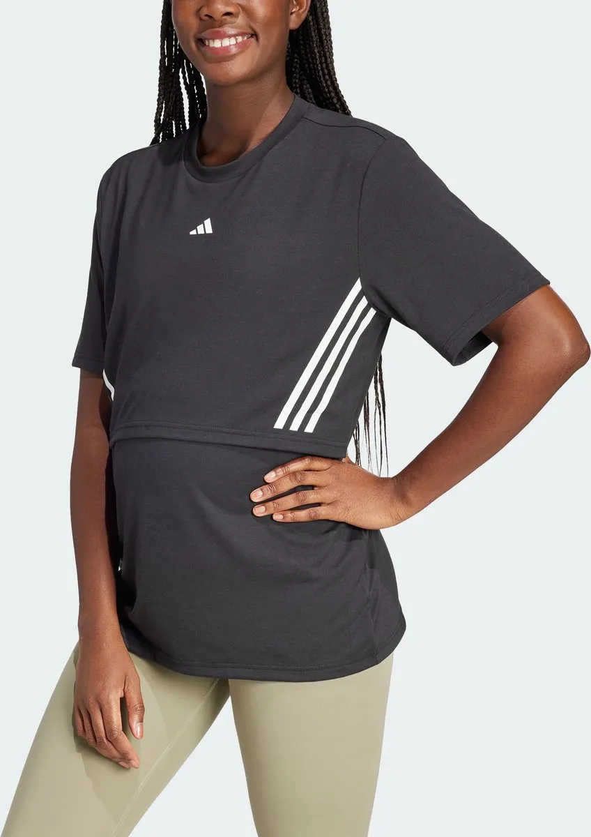 adidas Performance Zwangerschapsshirt IK5497 - XS - Zwart