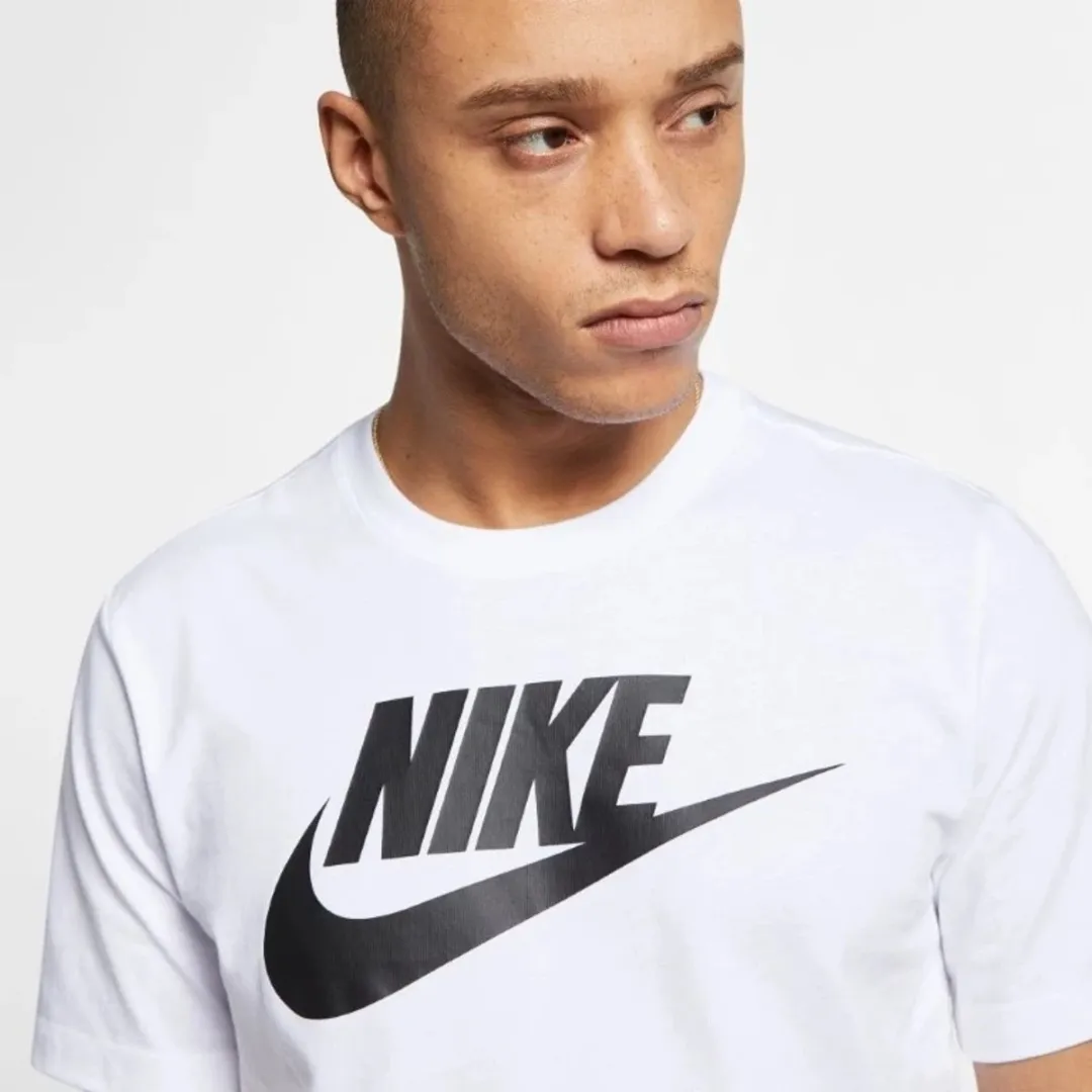 Nike Sportswear Icon Futura Heren T-shirt L - White/Black