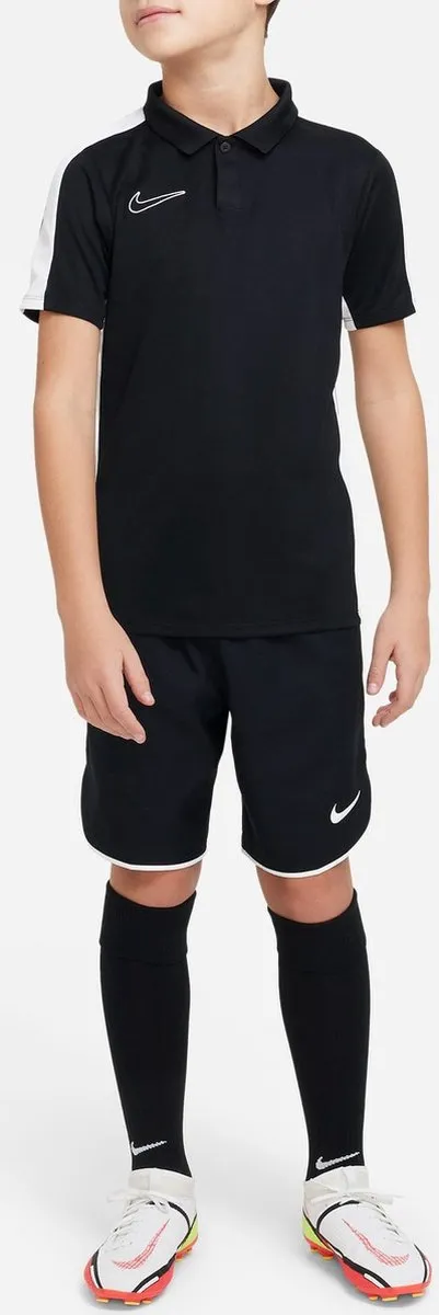 Nike Dri-FIT Academy Polo Junior 128 - Zwart/Wit