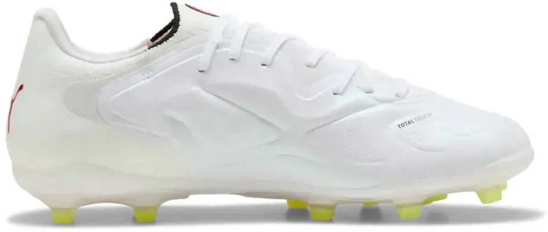 PUMA King 20 Pro FG/AG Voetbalschoenen - 39 - Wit/Rood/Geel