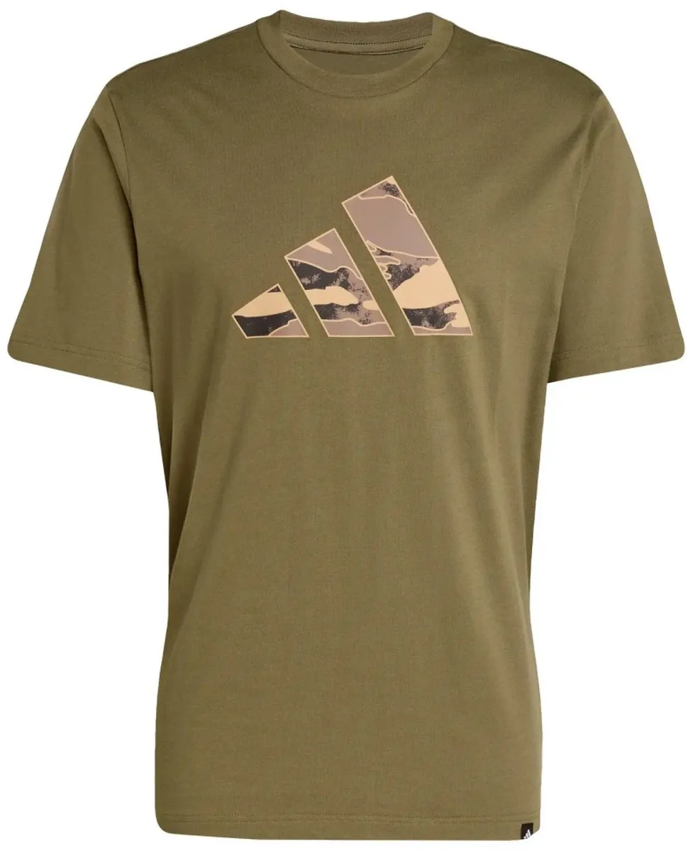 Adidas Camo Logo Graphic Heren T-shirt - M