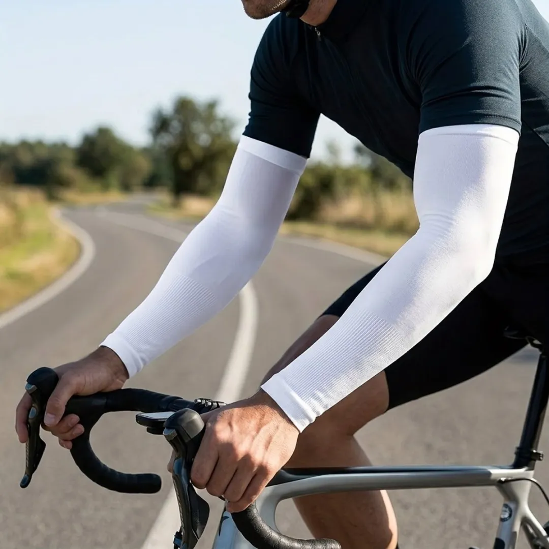 NUVEX Sport Armstukken - 3 Paar - One Size - Zwart/Wit/Grijs