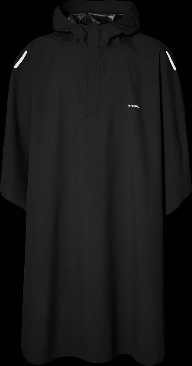 Basil Hoga Regenponcho Unisex - Zwart