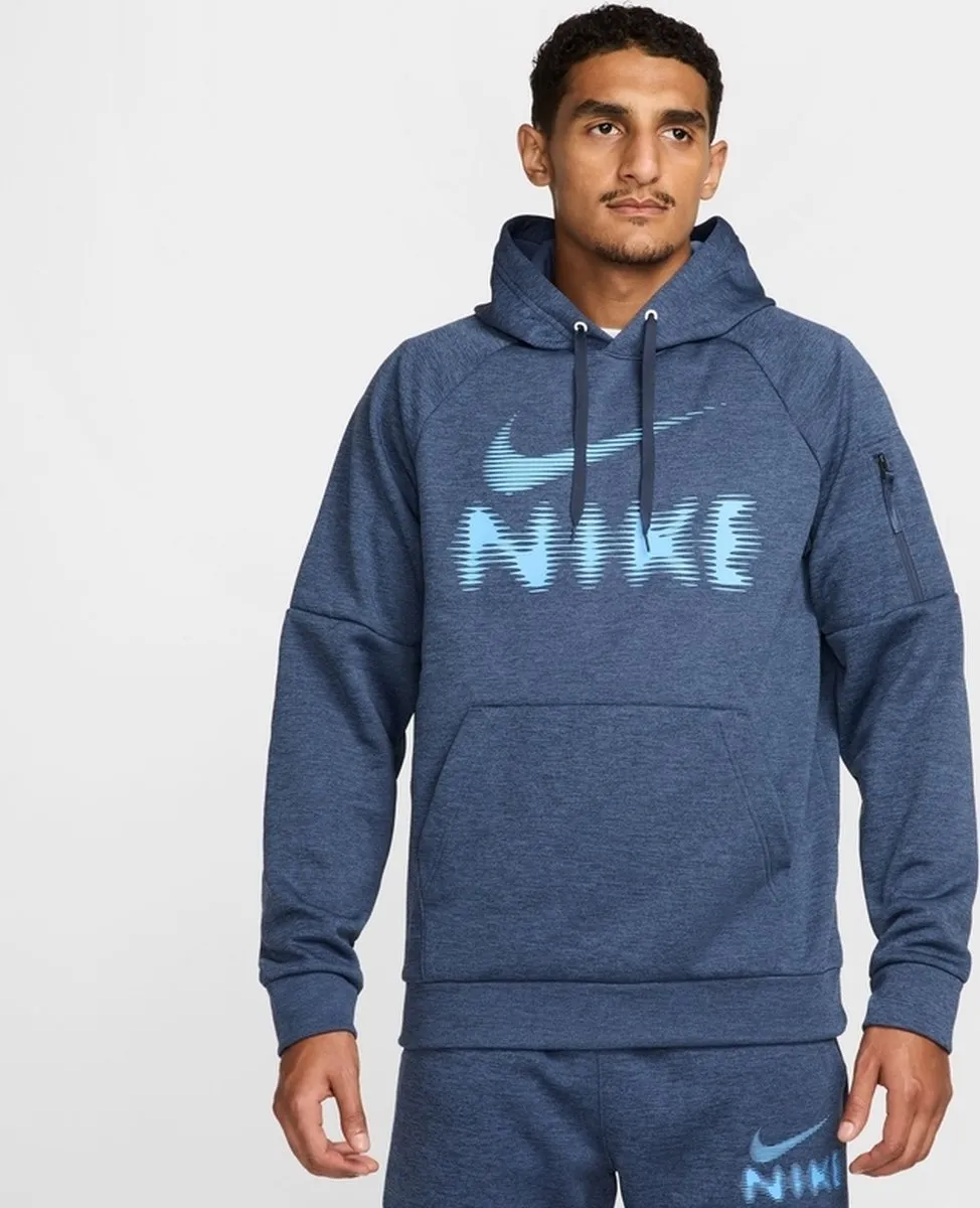 Nike Therma-Fit Pullover Hoodie M - Blauw
